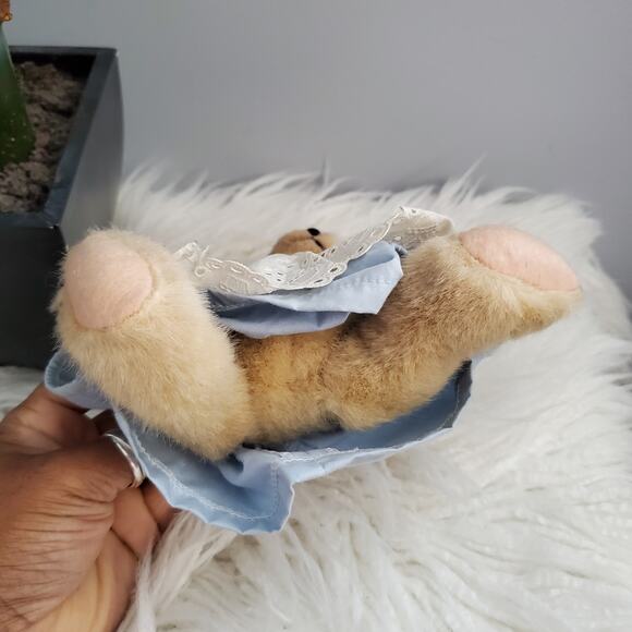 Vintage Muffy Vanderbear Blue Dress And Apron Plush - Picture 6 of 7